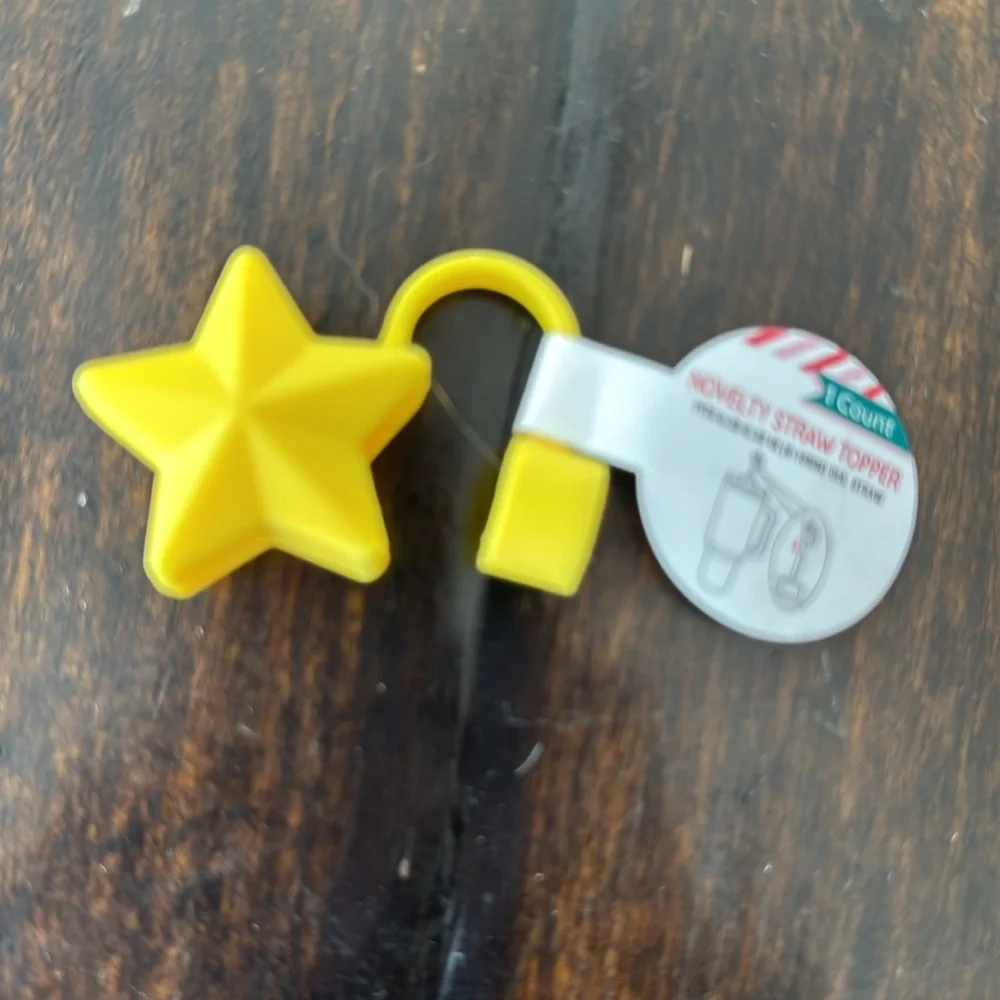 Novelty straw topper. Set of 6 Target Straw toppers.